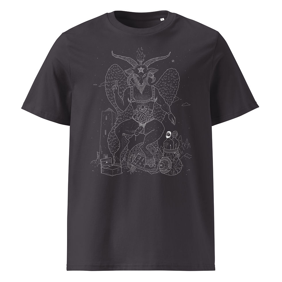 Thumbnail: BAPHOMET (White Line Art) T-shirt