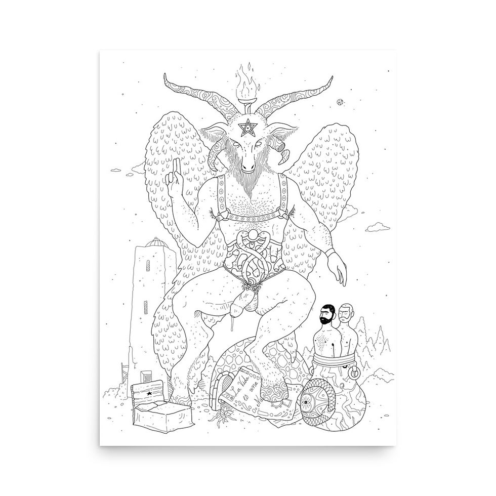 Thumbnail: BAPHOMET - Fine Art Print