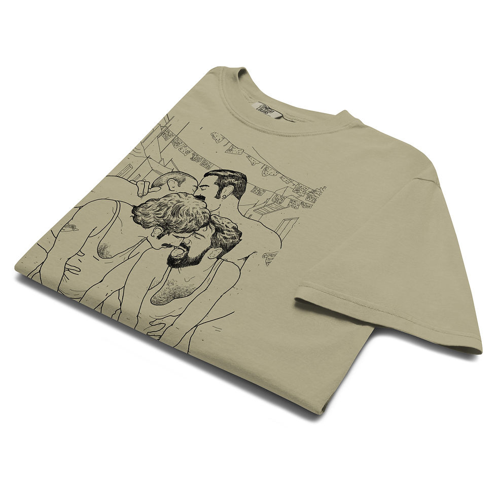 Thumbnail: LAVADEROS (Black Line Art) T-shirt