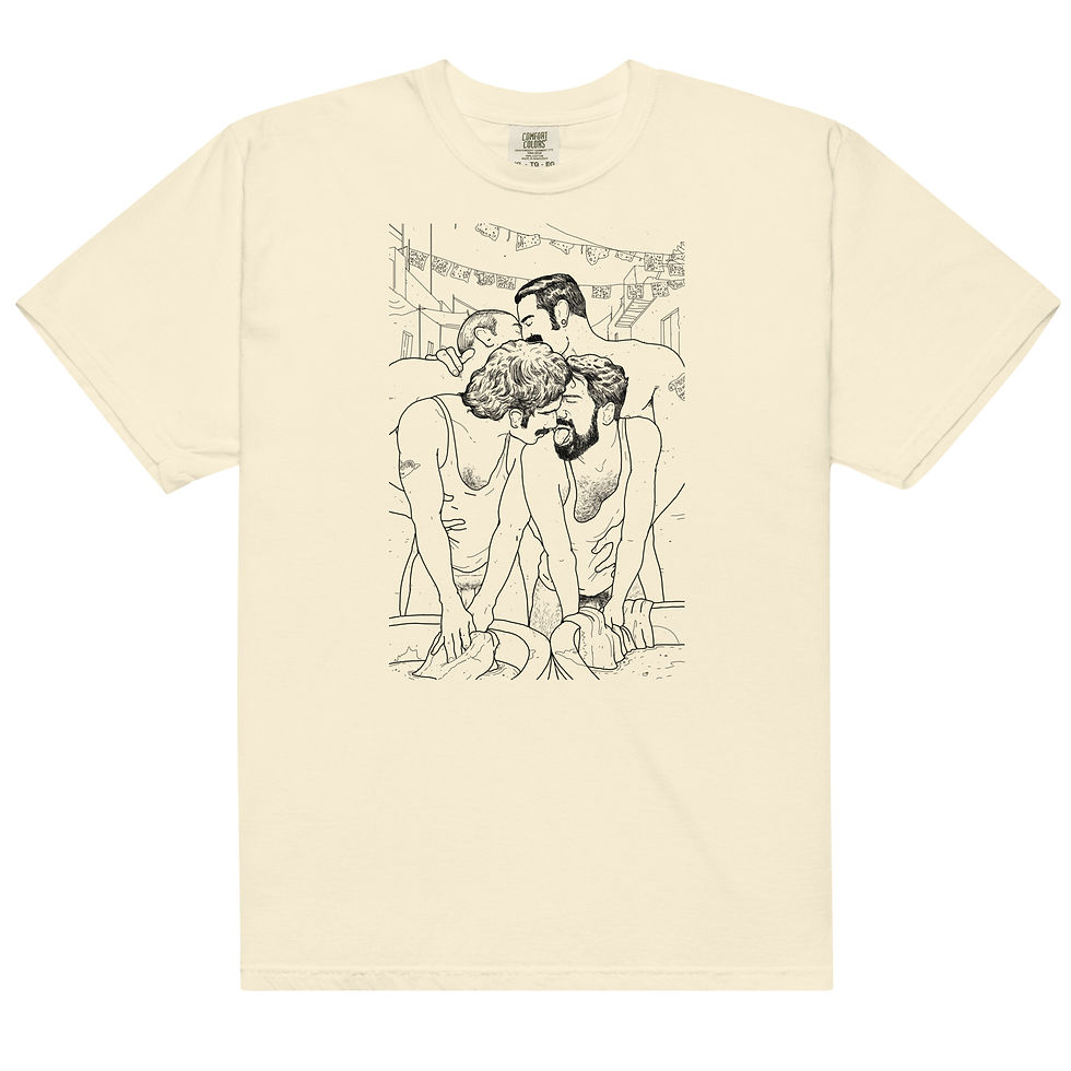 Thumbnail: LAVADEROS (Black Line Art) T-shirt