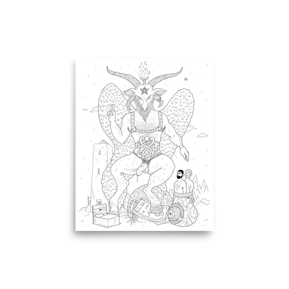 Thumbnail: BAPHOMET - Fine Art Print