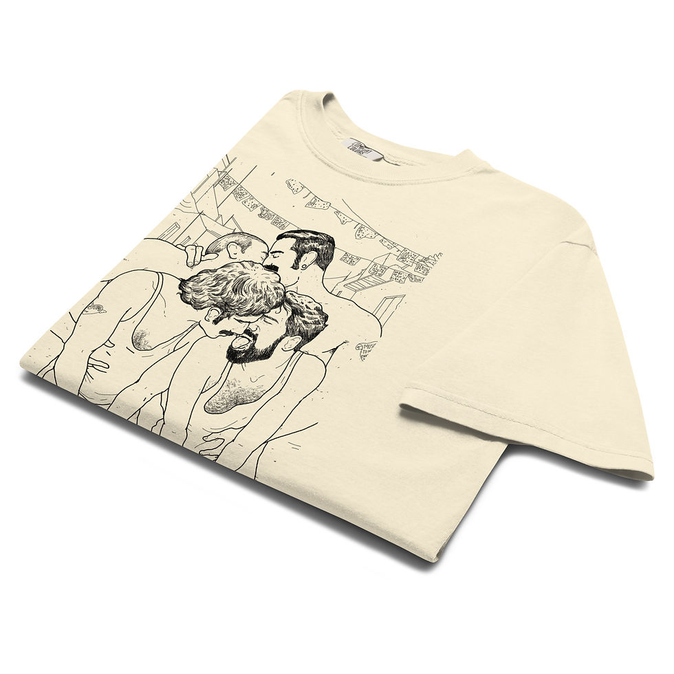 Thumbnail: LAVADEROS (Black Line Art) T-shirt