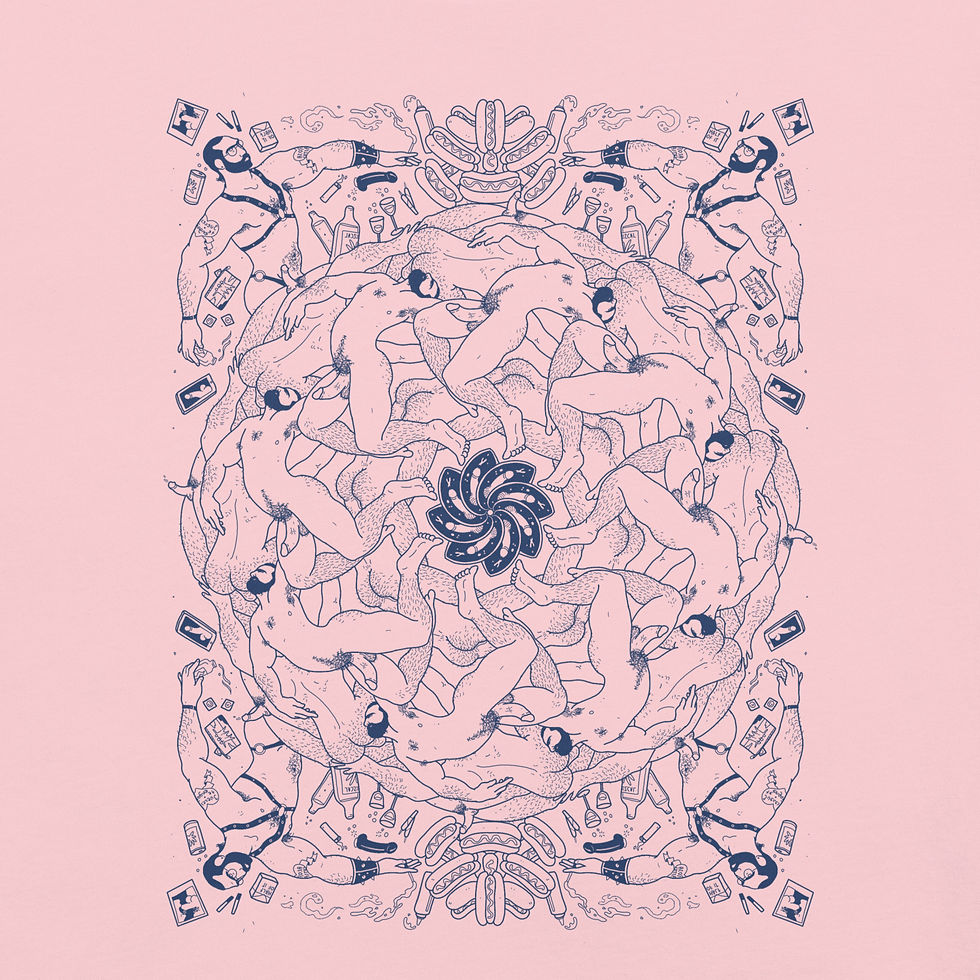 Thumbnail: VITAL (Blue Line Art) T-shirt