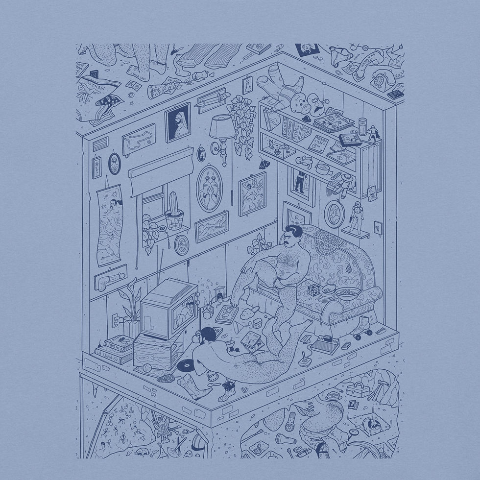 Thumbnail: 1986 (Blue Line Art) T-shirt