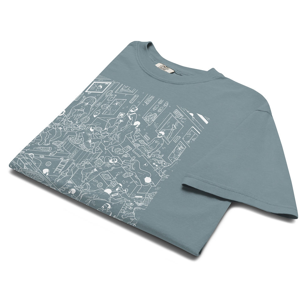 Thumbnail: BAÑO TURCO (White Line Art) T-shirt
