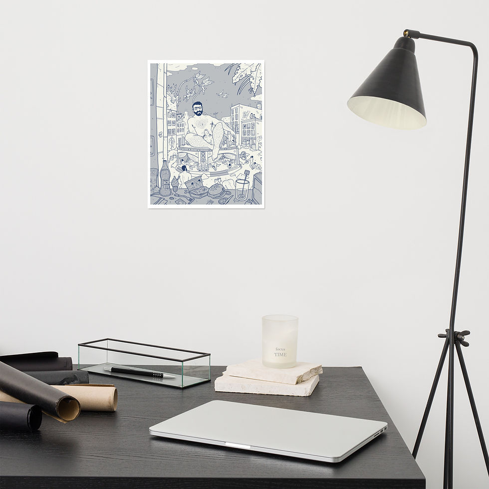 Thumbnail: FUEGO EN SAINT HENRI - Fine Art Print