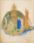 Le Paradis terrestre Les Très Riches Heures du duc de Berry, musée Condé, Ms.65, folio 25. Cette enluminure, extraite du célèbre manuscrit Les Très Riches Heures du duc de Berry (XVe siècle), représente le Jardin d’Éden, un espace sacré de perfection divine selon la tradition chrétienne. Peinte avec une finesse remarquable par les frères de Limbourg, elle illustre plusieurs moments clés du récit biblique de la Genèse.