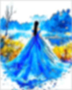 Viviane, la Dame du Lac, figure emblématique du folklore breton, contemplant les eaux mystiques du lac de Brocéliande. Gardienne des secrets magiques et protectrice des récits arthuriens, elle incarne l'alliance entre beauté, mystère et puissance féerique.