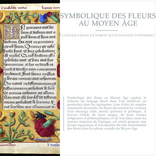 Symbolique des fleurs au Moyen Âge : langage visuel et spiritualité dans les tapisseries