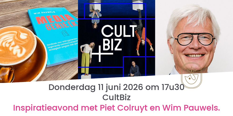 Inspiratieavond CultBiz met Piet Colruyt en Wim Pauwels