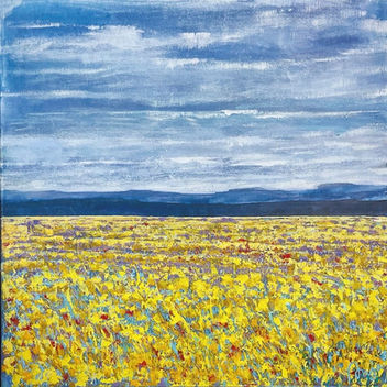 Anja Wulf, Abstract Landscape, Yellow