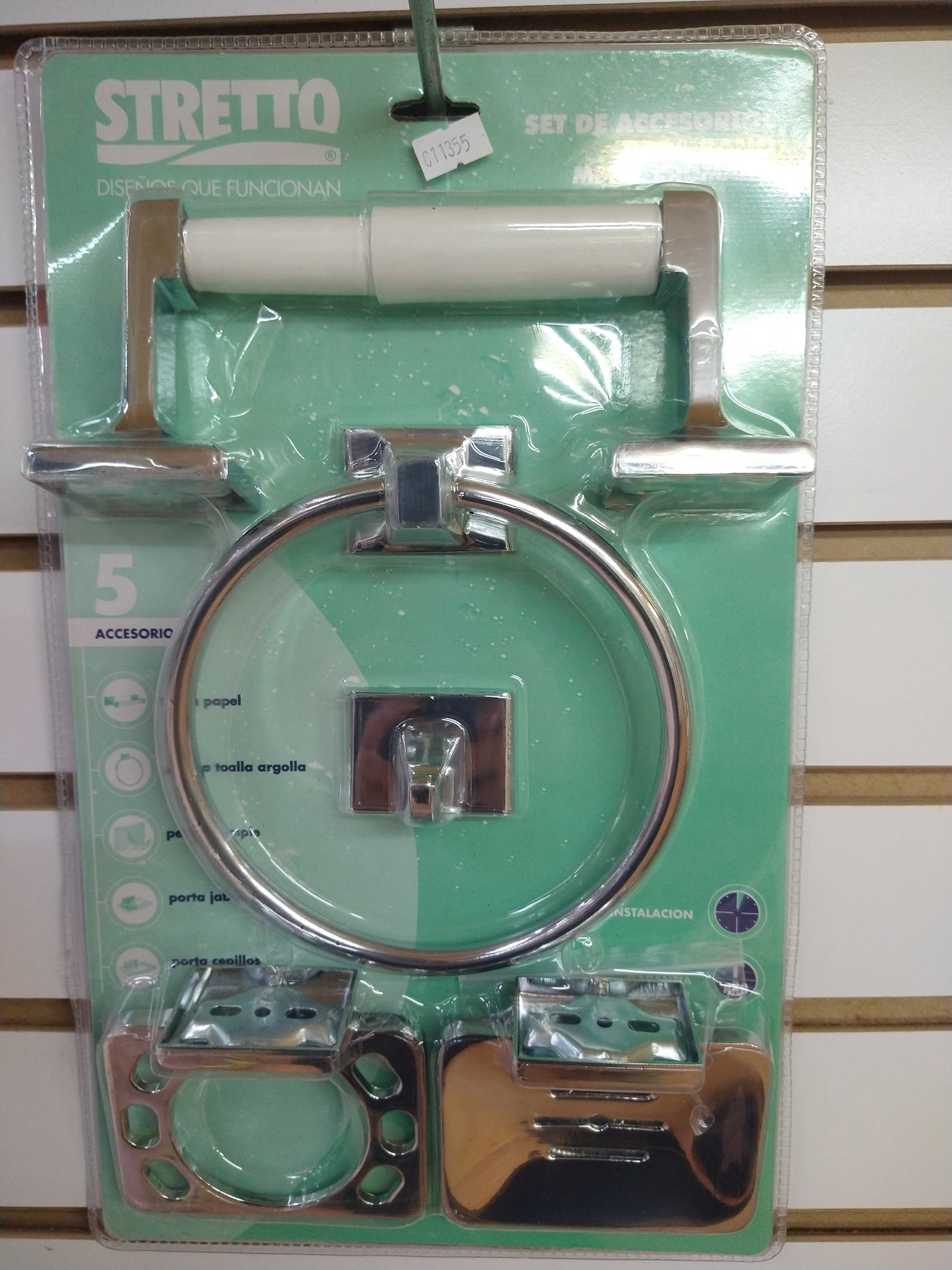 SET P/BAÑO 5 PZ. MOSSINI STRETTO