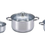 Miniatura: BATERIA COCINA 06 PZS INOX. C/TAPA VIDRIO MALAGA