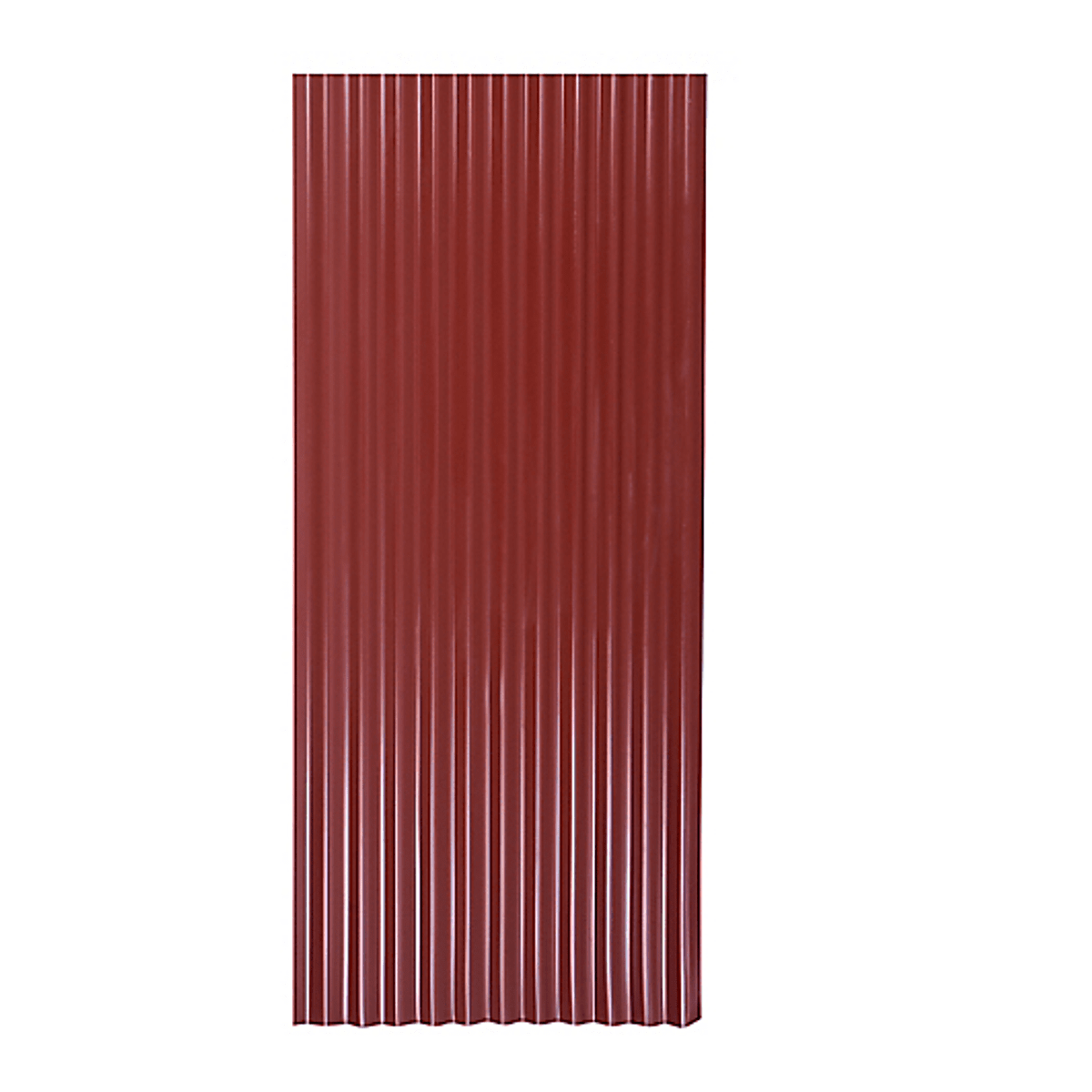 ZINC ACANALADO PREPINTADO ROJO 0.35 X 4 MTS  (0.85 CM ANCHO)