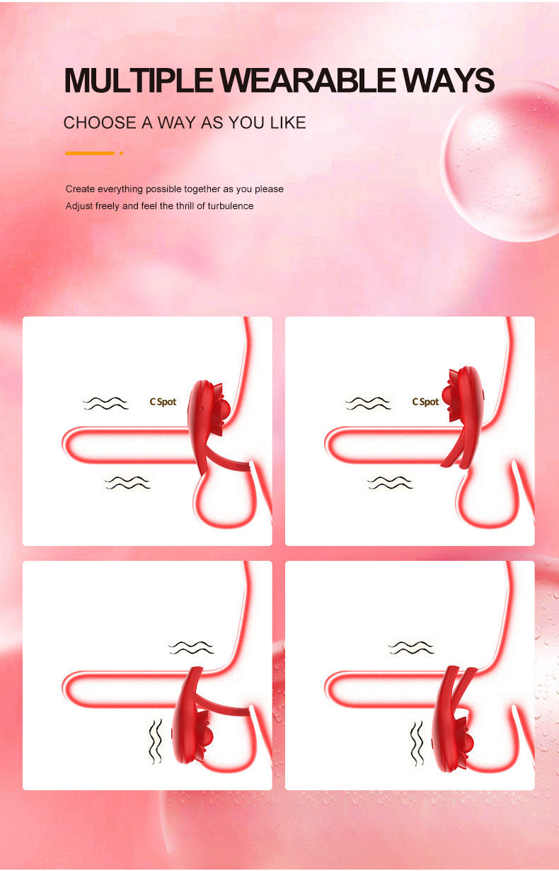 Thumbnail: Rose Vibrating Couples Ring