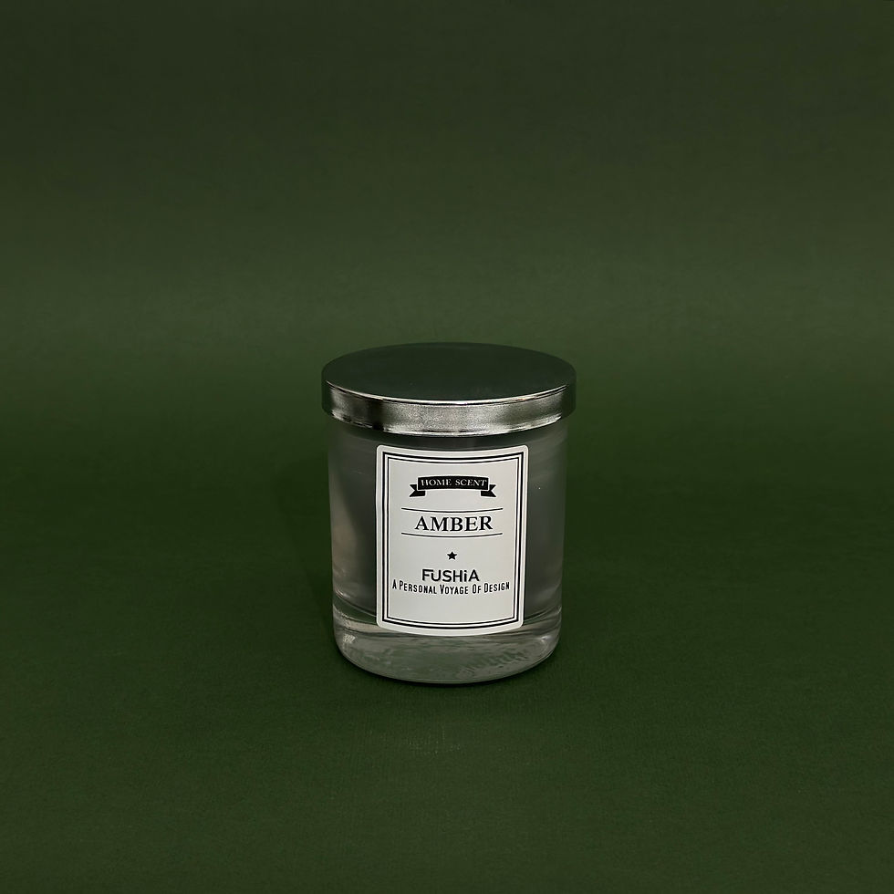 Thumbnail: Amber Scented Candle – Elegant Silver Cover