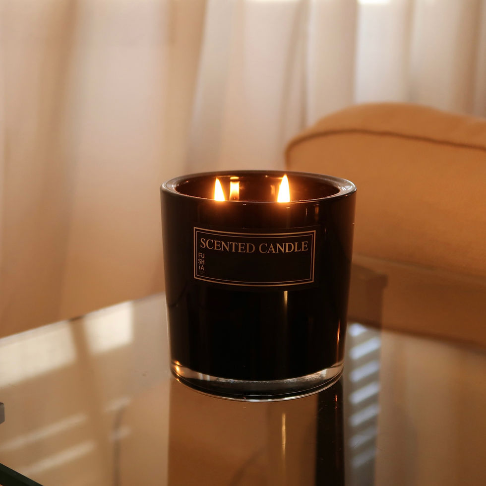  Black elegant basic scented candle