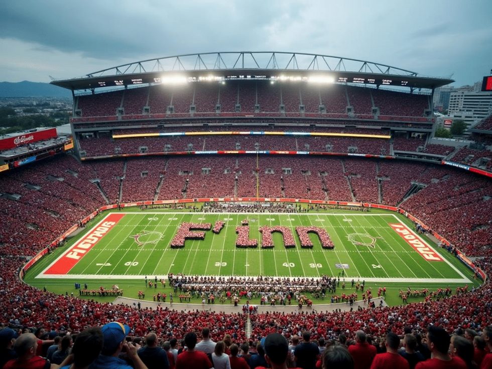F'inn logo marching band