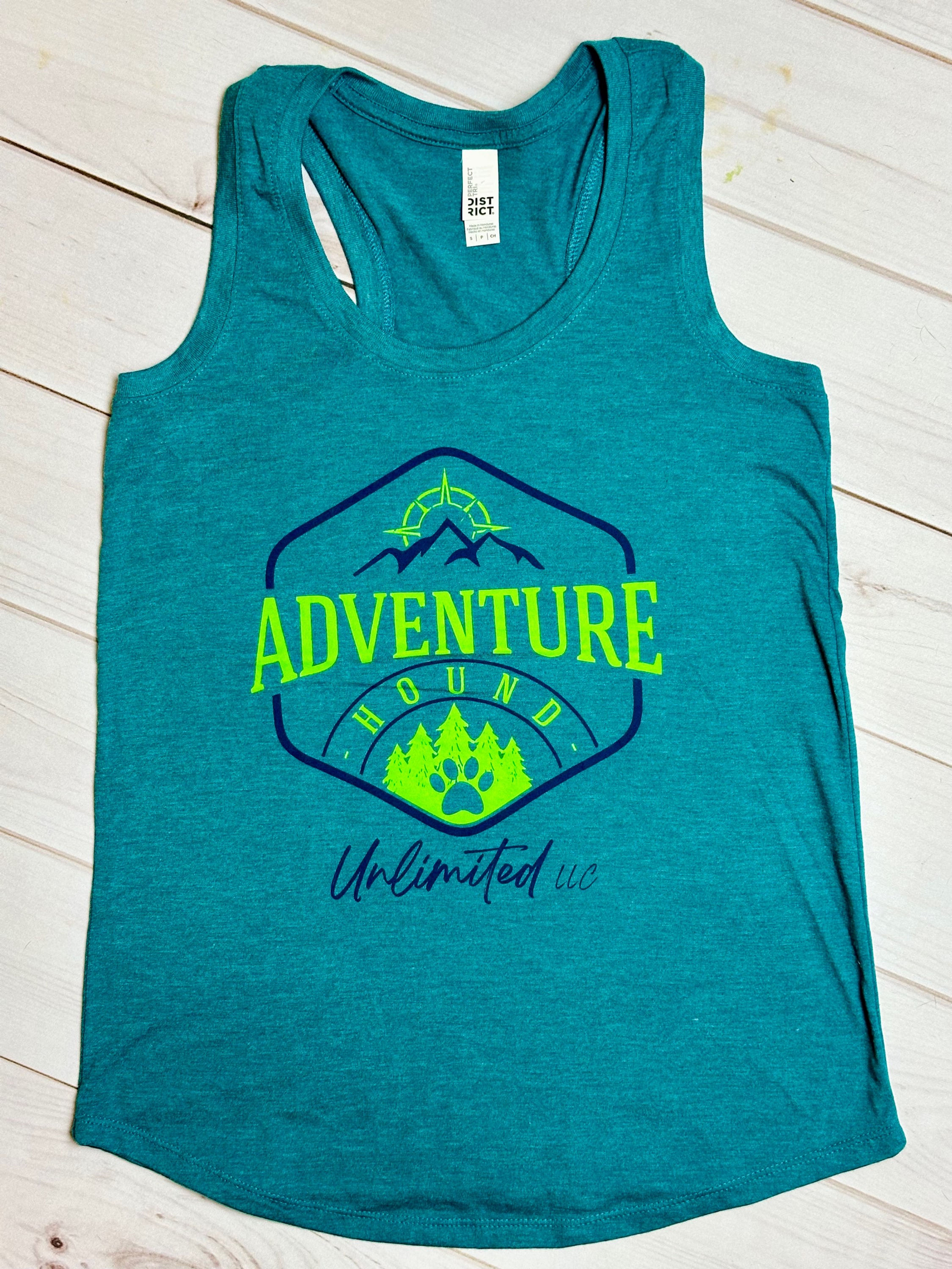 Adventure Hound Women’s Tank - Heathered Teal