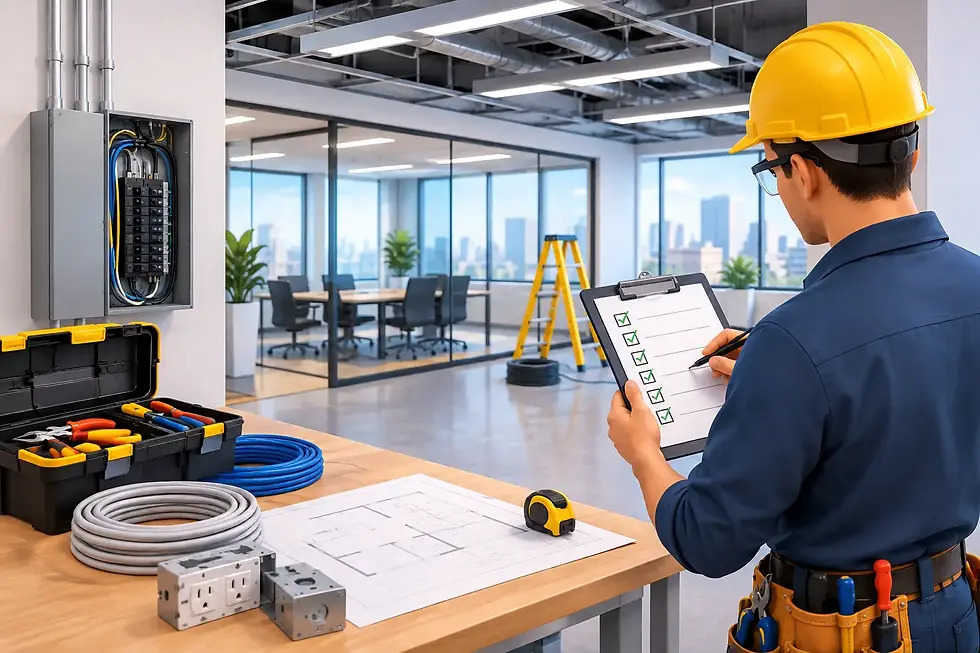 Commercial Tenant Improvement Electrician Checklist