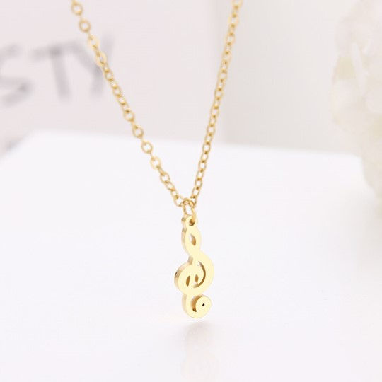 שרשרת תו נגינה זהב