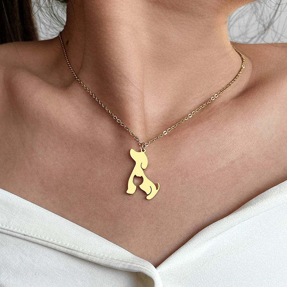 תמונה ממוזערת: שרשרת עם תליון כלב וחתול