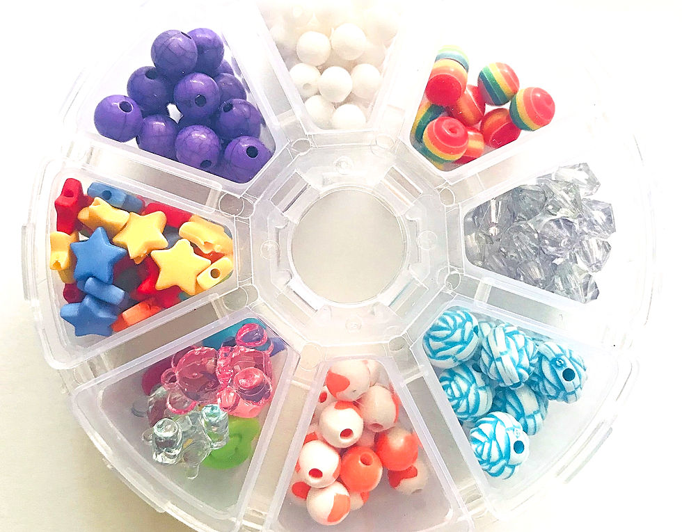 מארז חרוזים צבעוניים