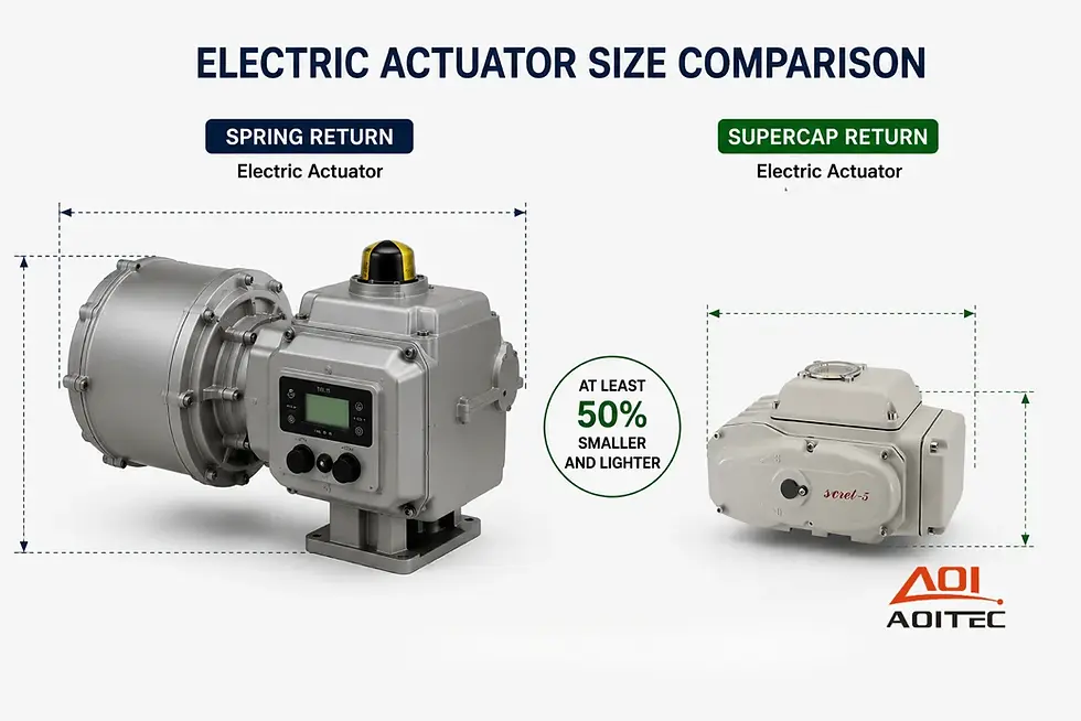 Supercapacitor Failsafe vs. Battery Failsafe vs. Spring Return Failsafe Actuators: The Ultimate Guide 2026