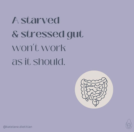 A starved & stressed gut won't work as it should.