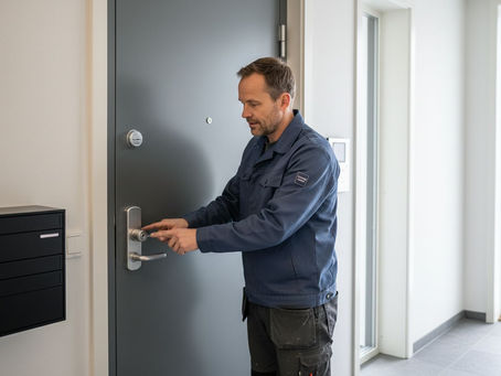 spärrlås på ytterdörr