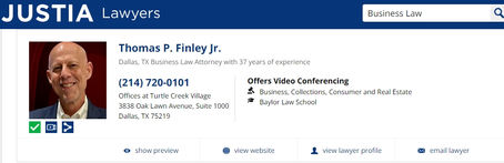 Video conferencing is now promoted for lawyers on "find a lawyer" sites.