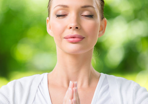 Lady at Peace hands together hypnotherapy training school sacramento.jpg
