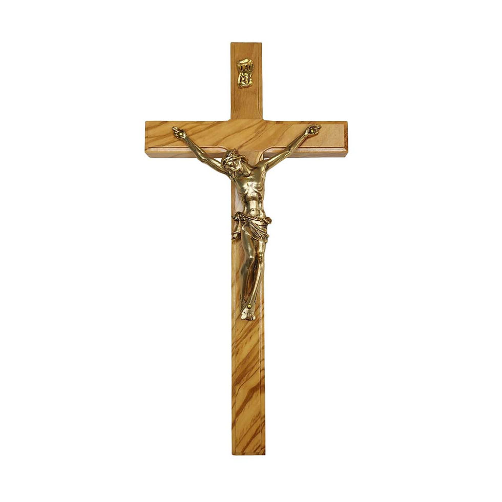 Thumbnail: Olive Wood Cornice Cross