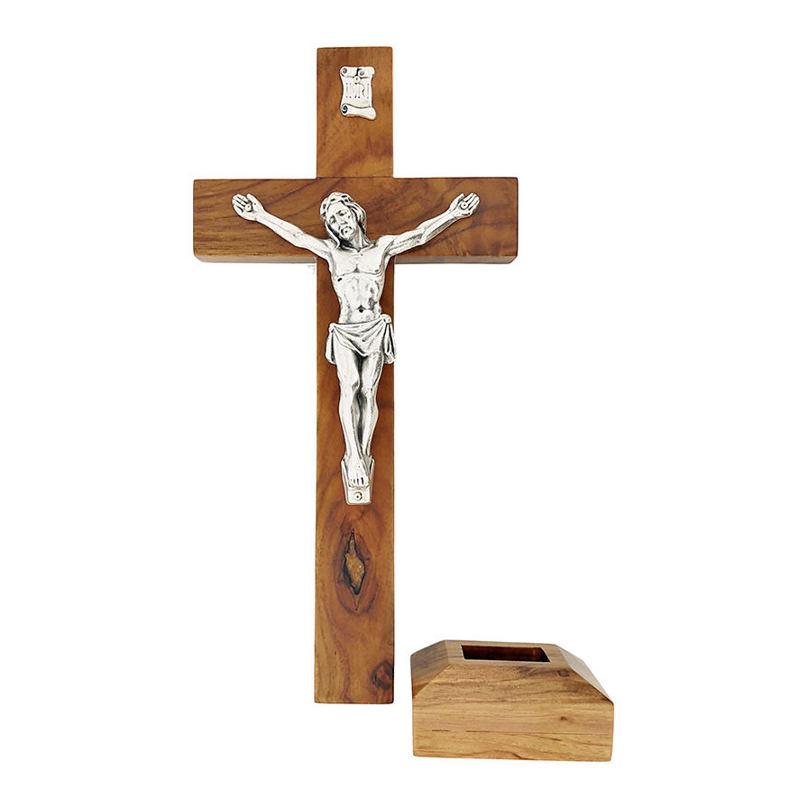 Thumbnail: Teak Wood Intercession Wall and Table Crucifix