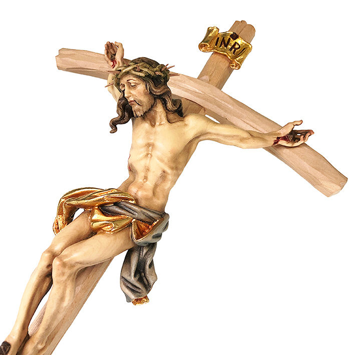 Thumbnail: Italian Hand Carved Wood with Real Thorns 50cm