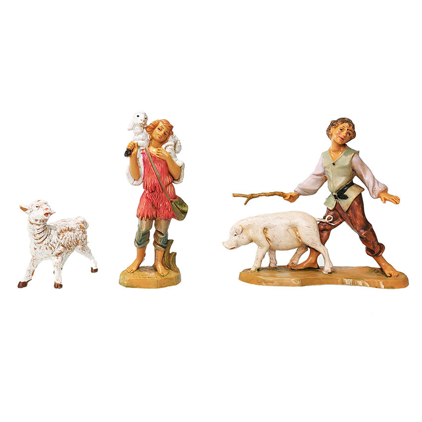 Thumbnail: 9pcs 10cm Fontanini Nativity Set