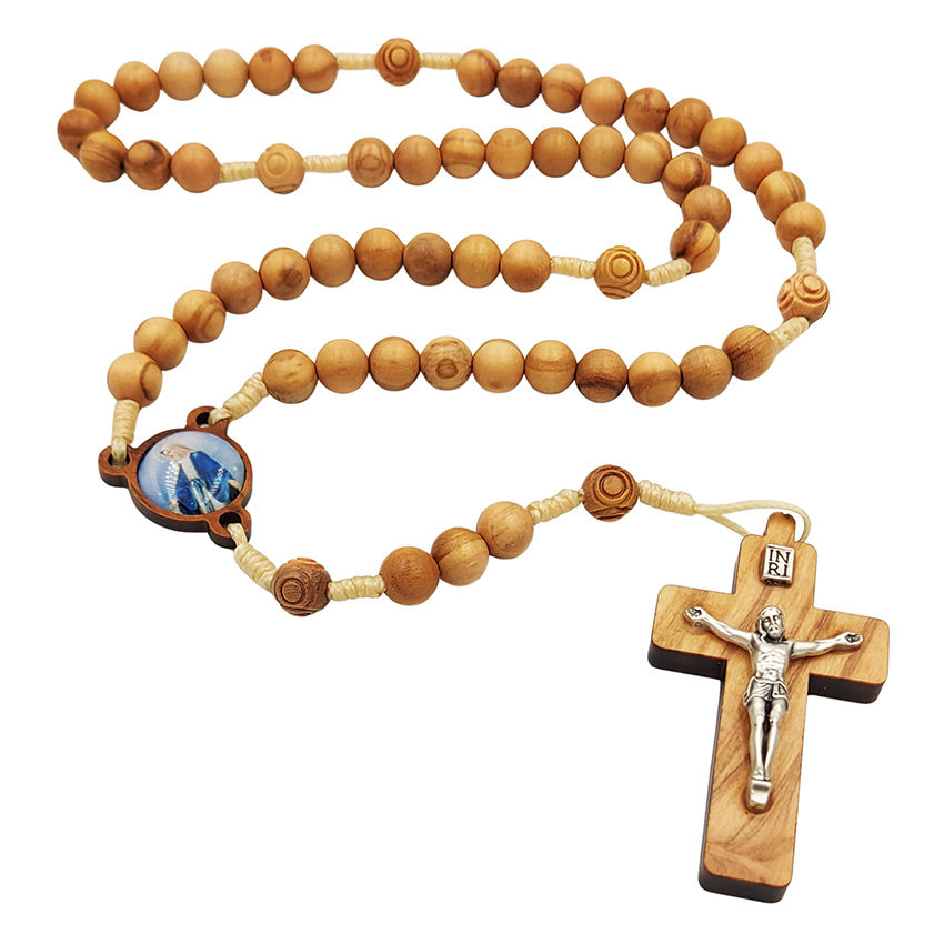 Thumbnail: Lady of Grace Acrylic Image Olive Wood