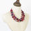Thumbnail: Suzie Blue Glass Bead Cluster Necklace - Purple