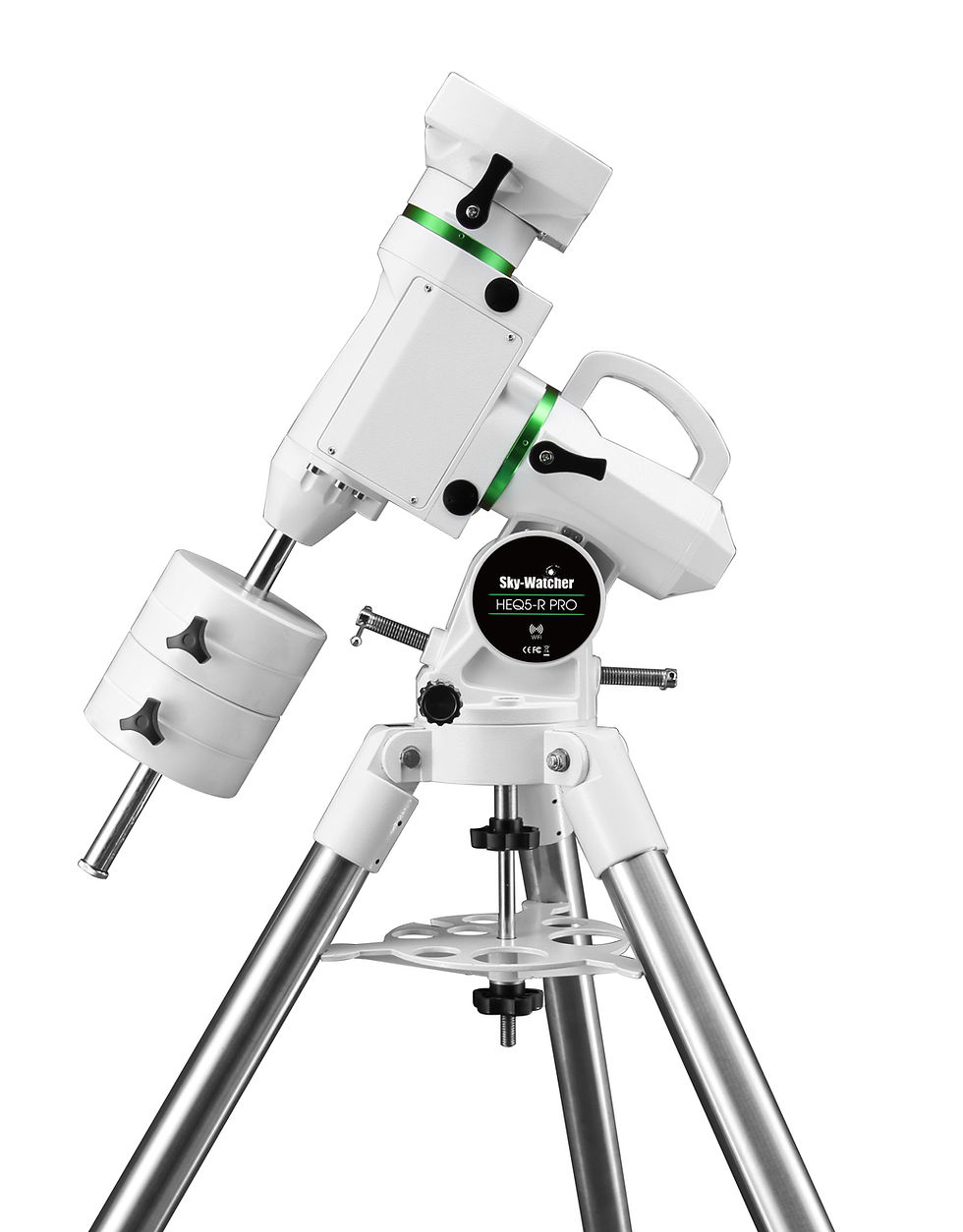 Skywatcher HEQ5-R Pro GoTo Mount with Tripod (Wi-Fi) side view