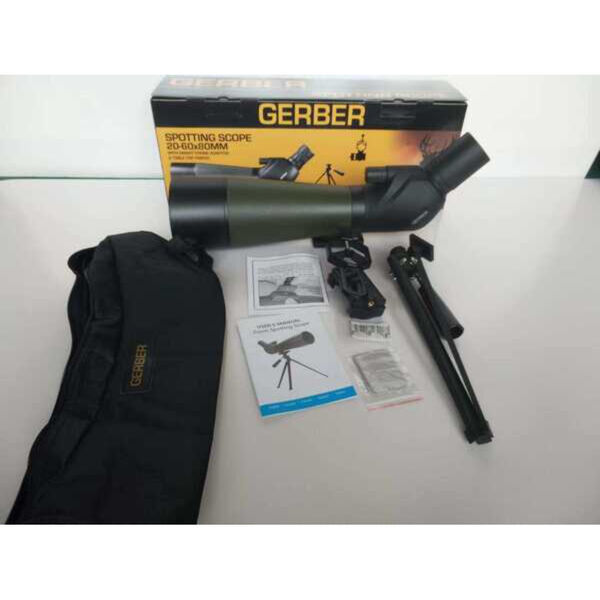 GERBER Spotting Scope 20-60x80 what's in the box