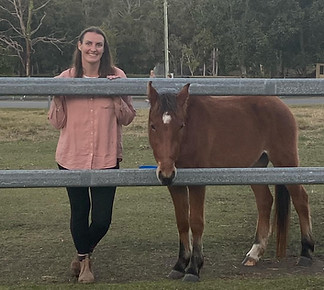 Sarah and Cinnamon at the paddock equine therapy counselling sessions