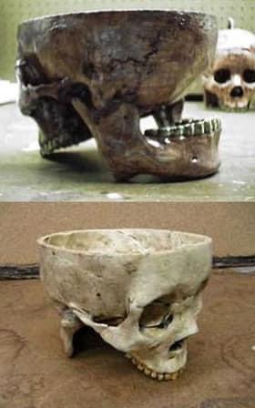Gein crafted a human skull bowl.