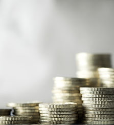 Las pilas de monedas