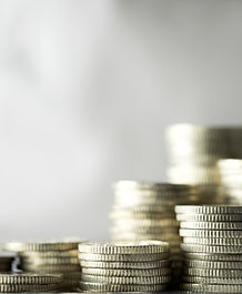 Piles of coins