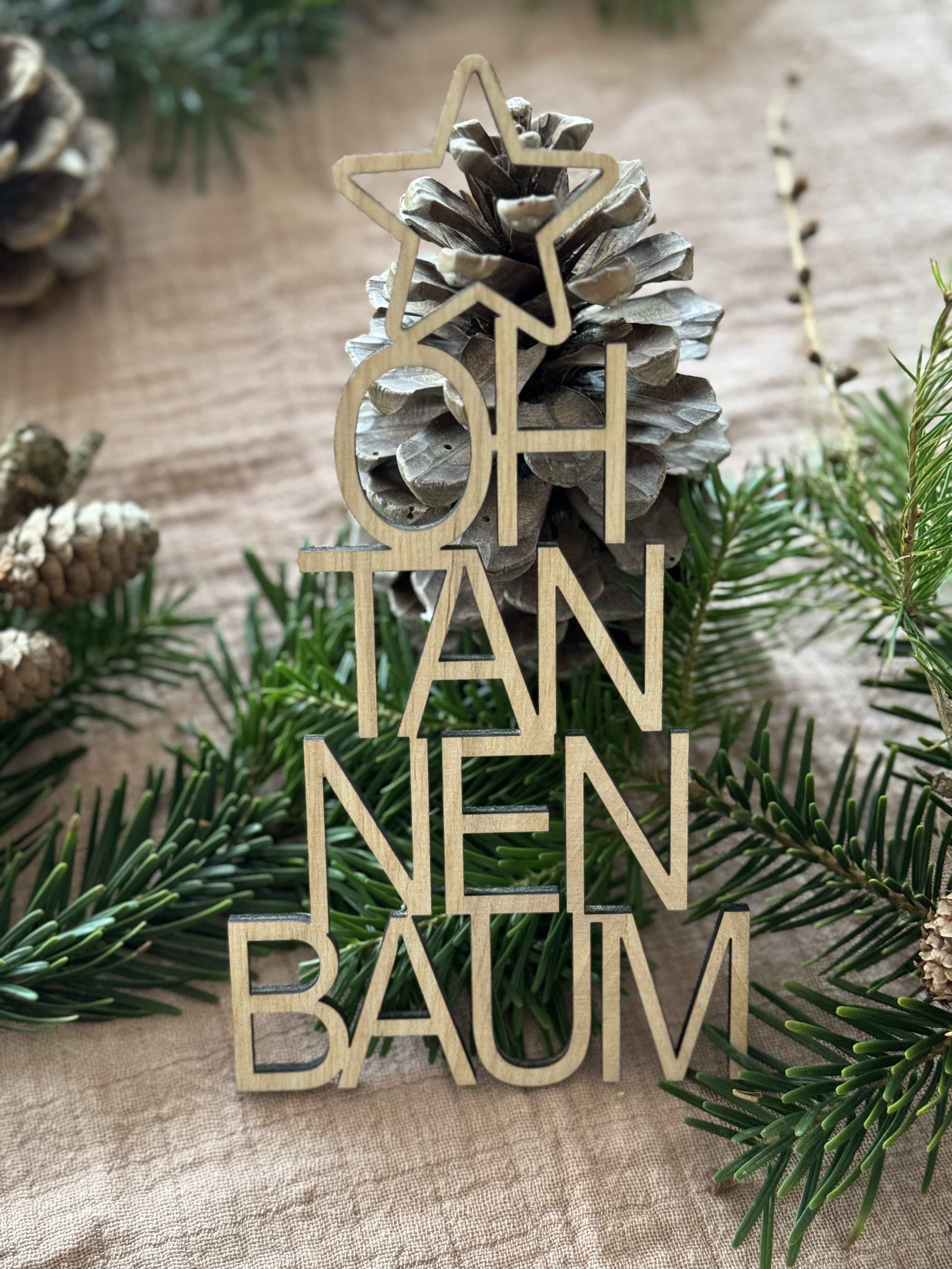 OH TANNENBAUM Schriftzug