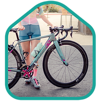 A neighbour with a preloved bicycle
