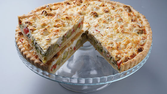 Кіш лорен з фетою та овочами (1500 грам)