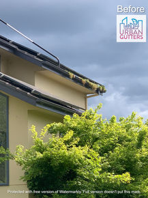 Gutter cleaning at heights 