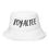 Thumbnail: White Royaltee/crown pattern reversible bucket hat