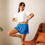 Thumbnail: Women’s blue pajama shorts